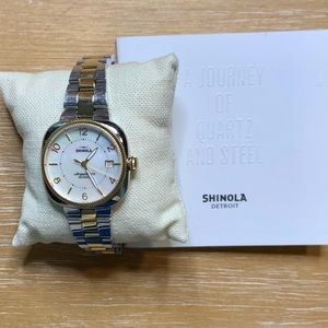 Shinola Gomelsky gold & silver watch